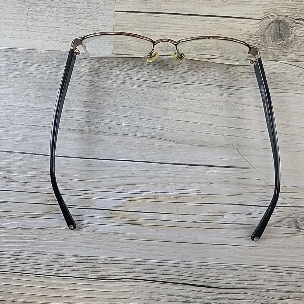 Coach Eyeglasses SUZANNA (246) TAN 50-17-135 Brown Half Rim ‎ FRAMES ONLY